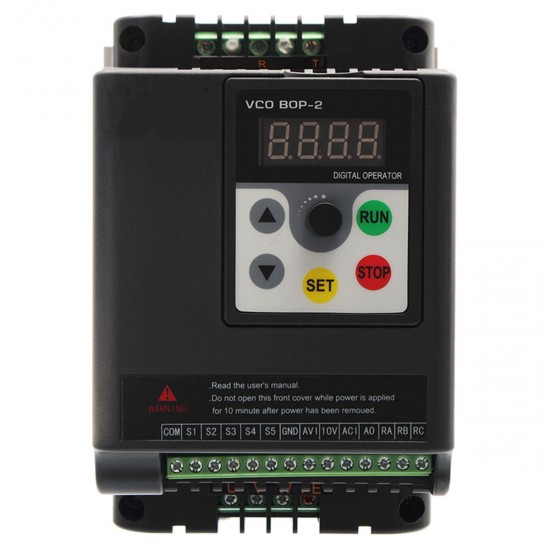 1.5KW 220V Single To 3 Phase VFD Variable Frequency Inverter Motor Speed Drive Converter