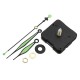 20mm Shaft Length Green and Black Luminous Hands DIY Silent Quartz Clock Wall Movement Replacement Mechanism