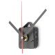 Black & Red Hands DIY Quartz Wall Clock Movement Mechanism Black & Red Hands DIY Quartz Wall Clock Movement Mechanism