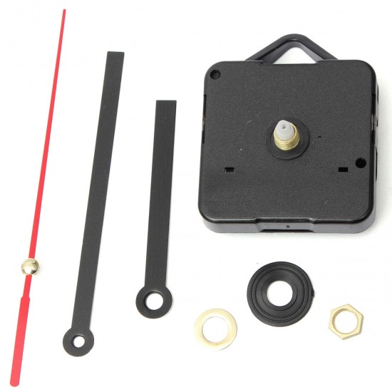 Black & Red Hands DIY Quartz Wall Clock Movement Mechanism Black & Red Hands DIY Quartz Wall Clock Movement Mechanism