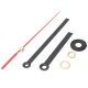 Black & Red Hands DIY Quartz Wall Clock Movement Mechanism Black & Red Hands DIY Quartz Wall Clock Movement Mechanism
