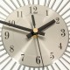 Diamante Crystal Effect Jeweled Sunburst Silver Wire Wall Clock Diamante Crystal Effect Jeweled Sunburst Silver Wire Wall Clock