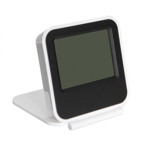 Foldable LCD Digital Travel Desk Alarm Clock Snooze Date Day Thermometer