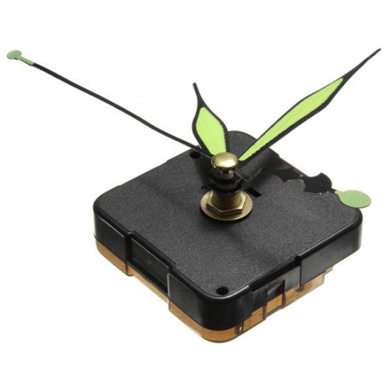 Green & Black Luminous Hands DIY Quartz Clock Spindle Movement