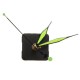 Green & Black Luminous Hands DIY Quartz Clock Spindle Movement Green & Black Luminous Hands DIY Quartz Clock Spindle Movement