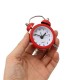 Mini Classic Double Bell Alarm Clock Traditional Quartz Movement With Night Light