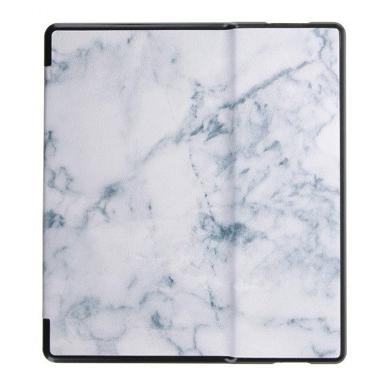 PU+PC Smart Sleep Marble Pattern Protective Cover Case For Oasis Kindle 7 Inch Ebook Reader