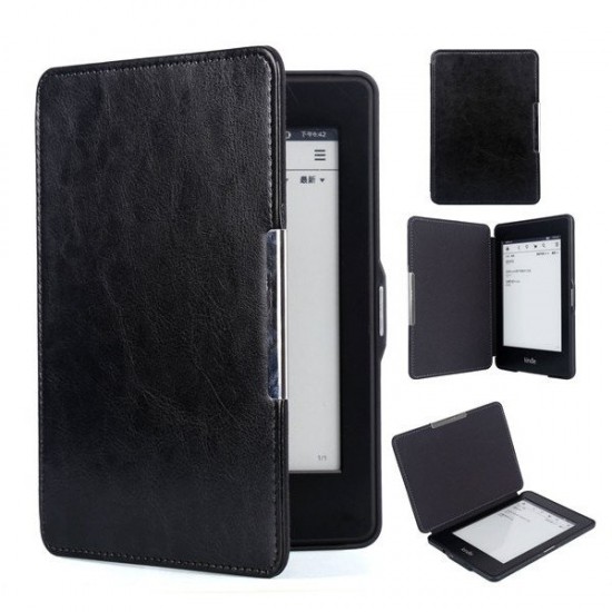 Slim PU Leather Magnet Smart Case Cover Strap For Kindle Paperwhite 1/2/3