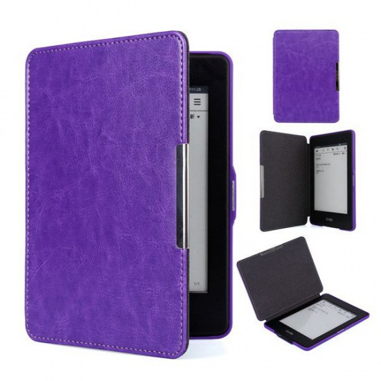 Slim PU Leather Magnet Smart Case Cover Strap For Kindle Paperwhite 1/2/3