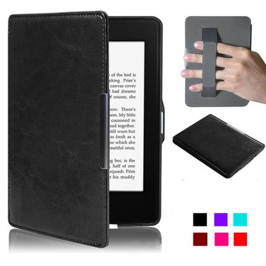 Slim PU Leather Magnet Smart Case Cover Strap For Kindle Paperwhite 1/2/3