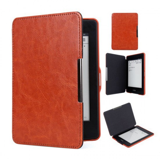 Slim PU Leather Magnet Smart Case Cover Strap For Kindle Paperwhite 1/2/3