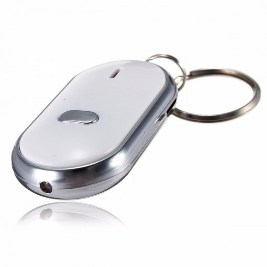 20pcs Whistle Key Finder Keychain Sound LED With Whistle Claps