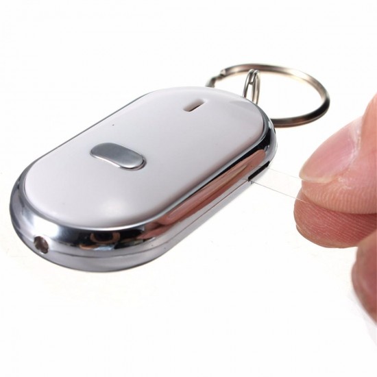 20pcs Whistle Key Finder Keychain Sound LED With Whistle Claps