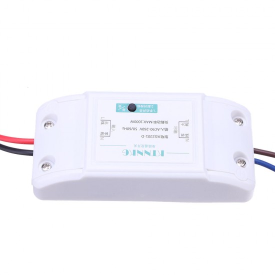 KTNNKG Wireless Light Switch Kit For Lamps Fans Appliances 433Mhz RF Receiver Default ON