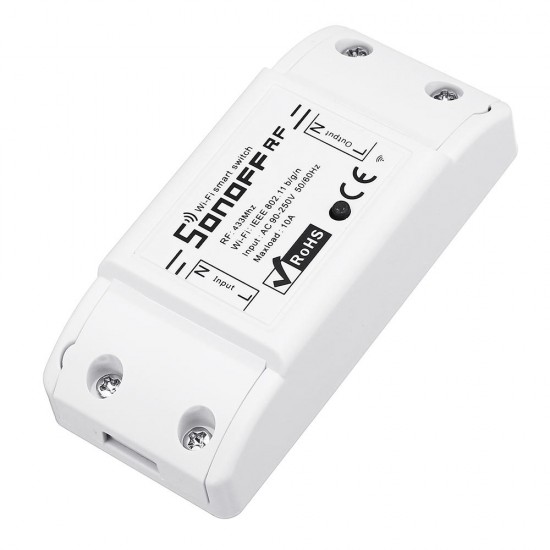 SONOFF® RF 7A 1500W AC90-250V DIY WIFI Wireless Switch Socket Module + 86 Wall Panel Wireless Transmitter