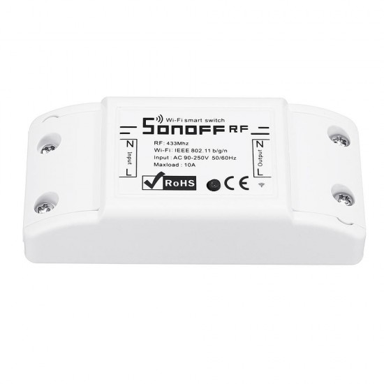 SONOFF® RF 7A 1500W AC90-250V DIY WIFI Wireless Switch Socket Module + 86 Wall Panel Wireless Transmitter