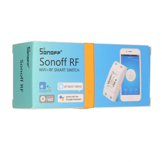 SONOFF® RF 7A 1500W AC90-250V DIY WIFI Wireless Switch Socket Module + 86 Wall Panel Wireless Transmitter