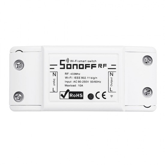 SONOFF® RF 7A 1500W AC90-250V DIY WIFI Wireless Switch Socket Module For Smart Home APP Remote Control Or 433MHZ Receiver Control