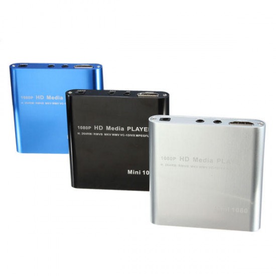 1080P Mini HDD Media Player MKV/H.264/RMVB Full HD With Card Reader