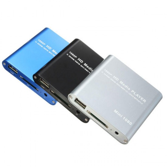 1080P Mini HDD Media Player MKV/H.264/RMVB Full HD With Card Reader