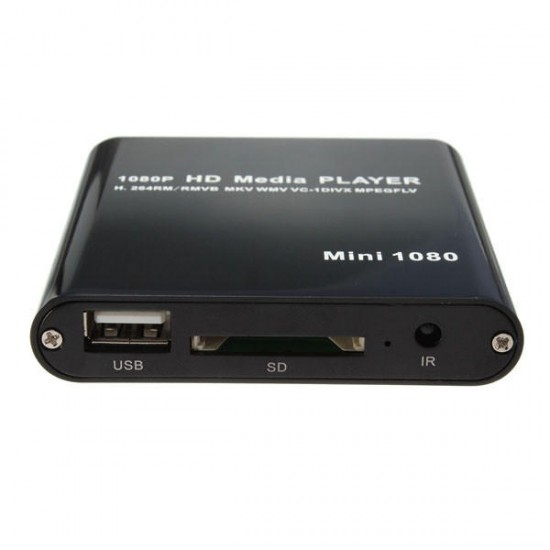 1080P Mini HDD Media Player MKV/H.264/RMVB Full HD With Card Reader