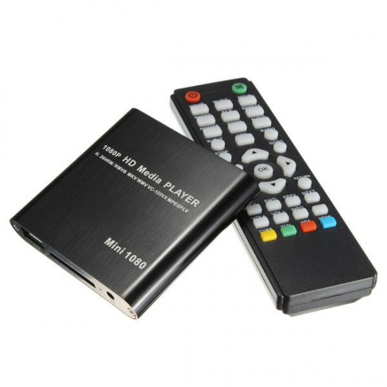 1080P Mini HDD Media Player MKV/H.264/RMVB Full HD With Card Reader