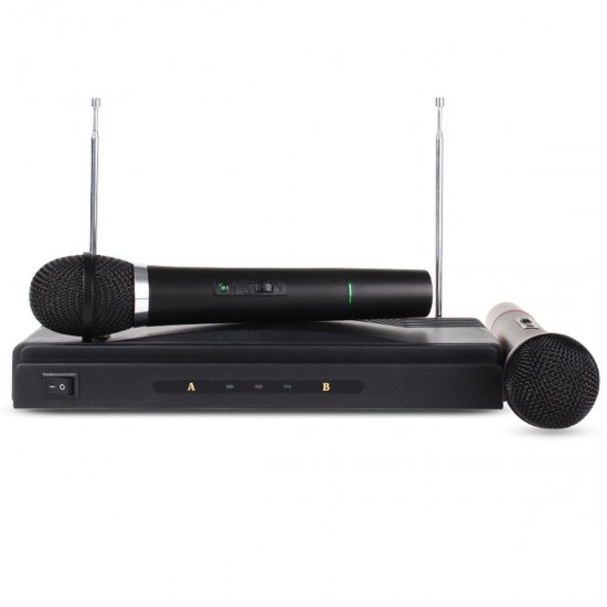 Karaoke Wireless Microphone System KTV Dual Handheld Mic Cordless Receiver Karaoke Wireless Microphone System KTV Dual Handheld Mic Cordless Receiver
