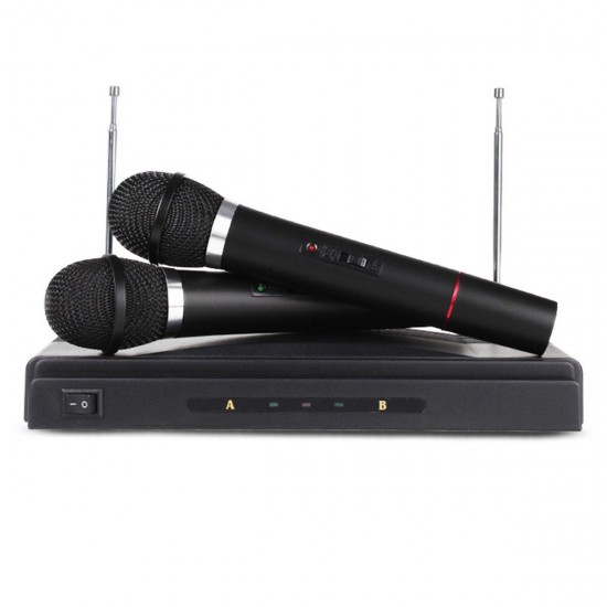 Karaoke Wireless Microphone System KTV Dual Handheld Mic Cordless Receiver Karaoke Wireless Microphone System KTV Dual Handheld Mic Cordless Receiver