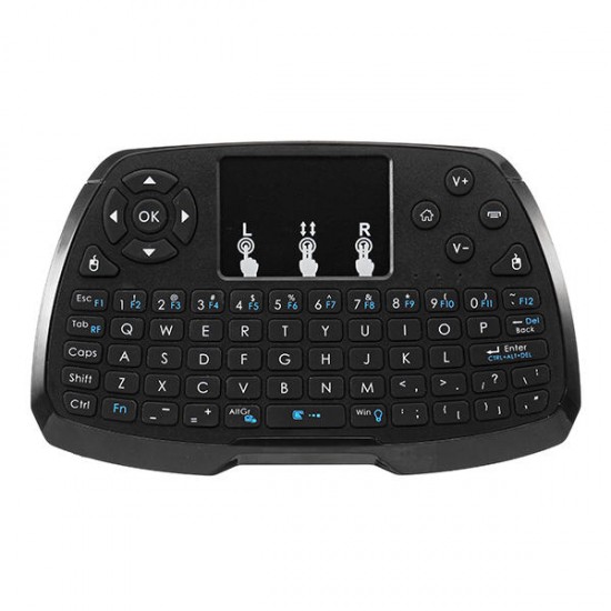 A3 2.4G Wireless Rechargeale Mini Keyboard Touchpad Air Mouse for TV Box Mini PC