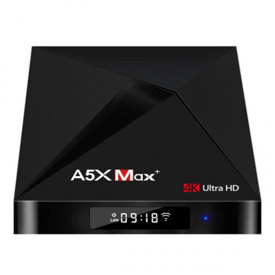 A5X MAX PLUS RK3328 4GB RAM 32GB ROM Android 7.1 5.0G WIFI 1000M LAN Bluetooth HDR 10 USB 3.0 TV Box