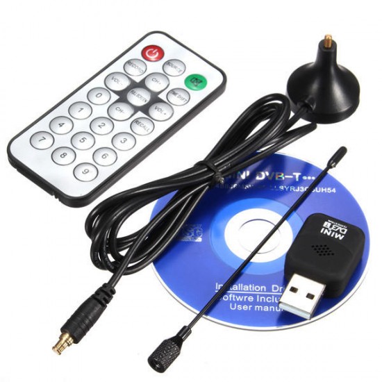 Mini DVB-T USB 2.0 Digital TV HDTV Stick Tuner Recorder Receiver With Remote Control Mini DVB-T USB 2.0 Digital TV HDTV Stick Tuner Recorder Receiver With Remote Control