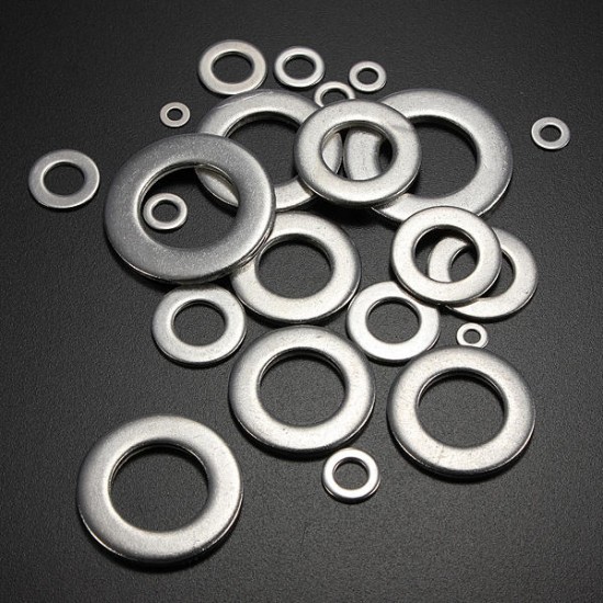 10 pcs Stainless Steel Metal Form A Flat Washers To Fit Bolts and  Screws Repair Kit Tools