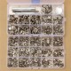 100 Sets 15mm Silver Snap Fasteners Popper Press Buttons with Installation Tool for Leather