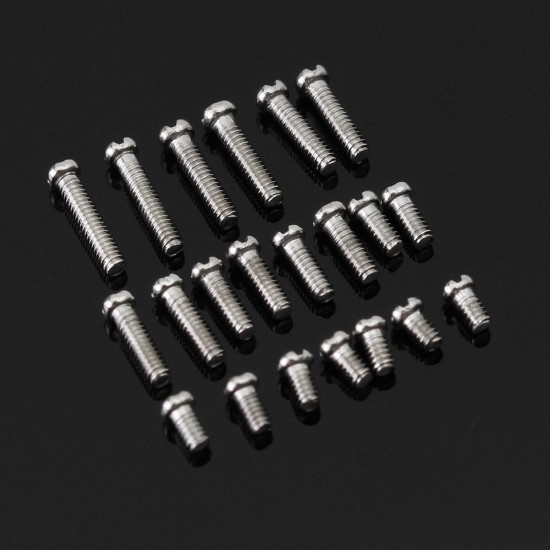 1000Pcs Bottom Cover Screw Steel Repair Kit for Clock Watch with Case 10 Sizes