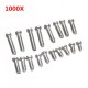 1000Pcs Bottom Cover Screw Steel Repair Kit for Clock Watch with Case 10 Sizes