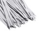 100Pcs 4.6x200mm Stainless Steel Zip Tie Exhaust Wrap Coated Locking Cable Ties