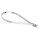 100Pcs 4.6x200mm Stainless Steel Zip Tie Exhaust Wrap Coated Locking Cable Ties