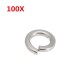 100Pcs M3 304 Stainless Steel Split Lock Washers Spring Washers