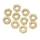 100Pcs M3 Brass Hex Screw Bolt Nut 3mm Diameter 1.5mm Thread Height