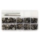 100pcs 15mm Black Snap Fasteners Popper Press Stud Button Leather Tool Kit