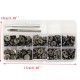 100pcs 15mm Black Snap Fasteners Popper Press Stud Button Leather Tool Kit