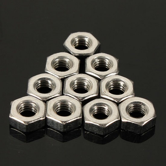 10pcs M3-M24 Metric Hexagonal Steel Full Nuts Standard Pitch/Screws