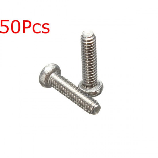 50pcs M2x8mm Philips Head Screw 304 Stainless Steel Screw