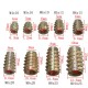 5Pcs M5x10mm Hex Drive Screw In Threaded Insert For Wood Type E