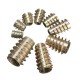 5Pcs M5x10mm Hex Drive Screw In Threaded Insert For Wood Type E