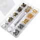 6mm 8mm 180Pcs Leather Double Cap Rivet Buttons Fixing Setting Kit Belts DIY Craft Repair Decoration 6mm 8mm 180Pcs Leather Double Cap Rivet Buttons Fixing Setting Kit Belts DIY Craft Repair Decoration