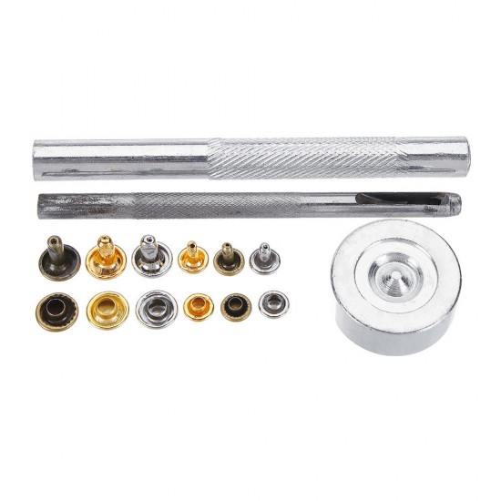 6mm 8mm 180Pcs Leather Double Cap Rivet Buttons Fixing Setting Kit Belts DIY Craft Repair Decoration 6mm 8mm 180Pcs Leather Double Cap Rivet Buttons Fixing Setting Kit Belts DIY Craft Repair Decoration