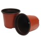 100Pcs Plastic Garden Nursery Pot Flower Terracotta Seedlings Planter Containers Set