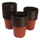 100Pcs Plastic Garden Nursery Pot Flower Terracotta Seedlings Planter Containers Set