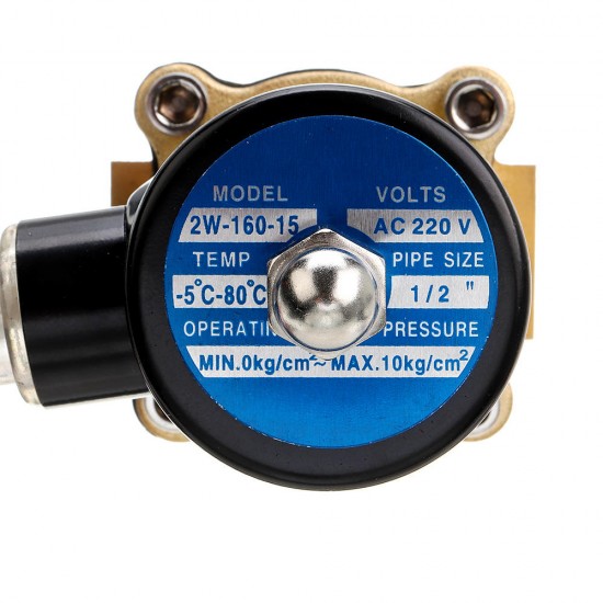 1/2 3/4 1 Inch 220V Electric Solenoid Valve Pneumatic Valve for Water Air Gas Brass Valve Air Valves